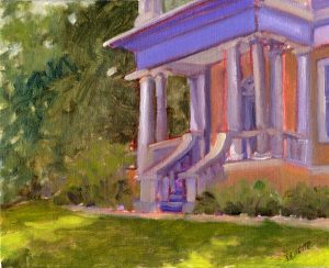 Morning at the Mansion 8X10 Oil $245